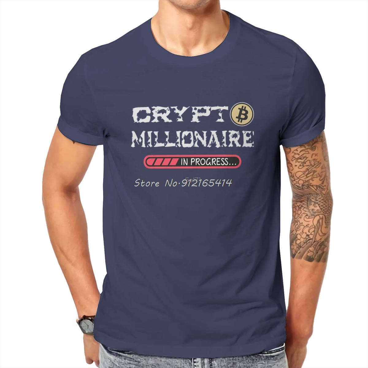 Crypto Millionaire In Progress T-shirt