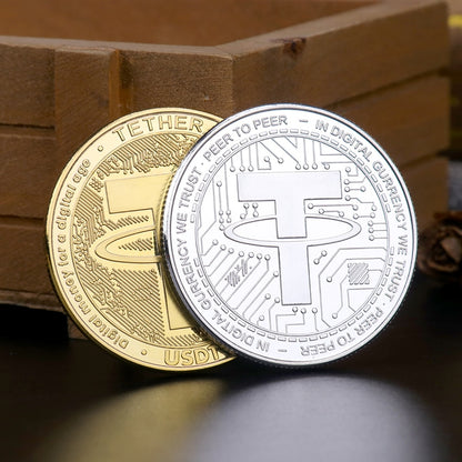 Tether USDT Crypto Currency Physical Coin