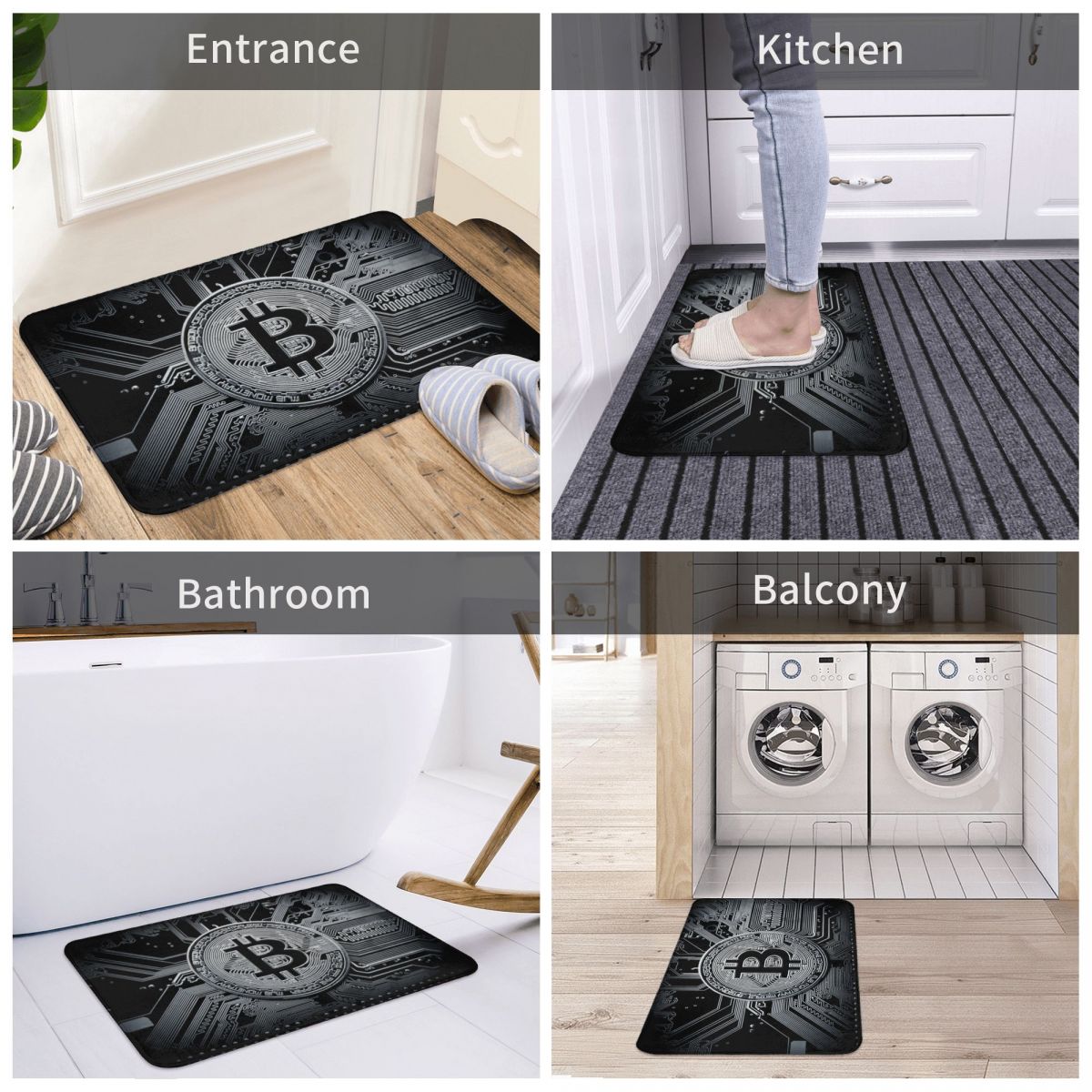 Crypto Currency Revolution Bitcoin Modern Doormat