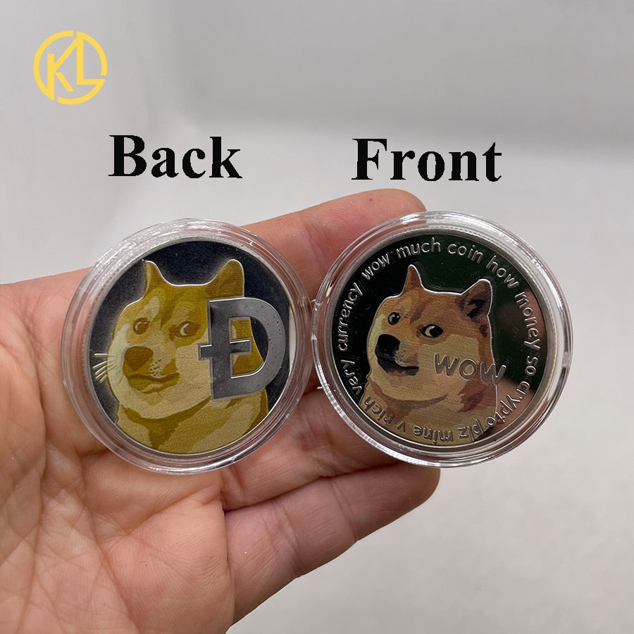 Dogecoin Bitcoin Ethereum Litecoin Dash Ripple Cardano Binance Physical Crypto Collectible Coins