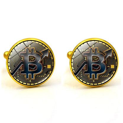 Bitcoin Fashion Cufflinks