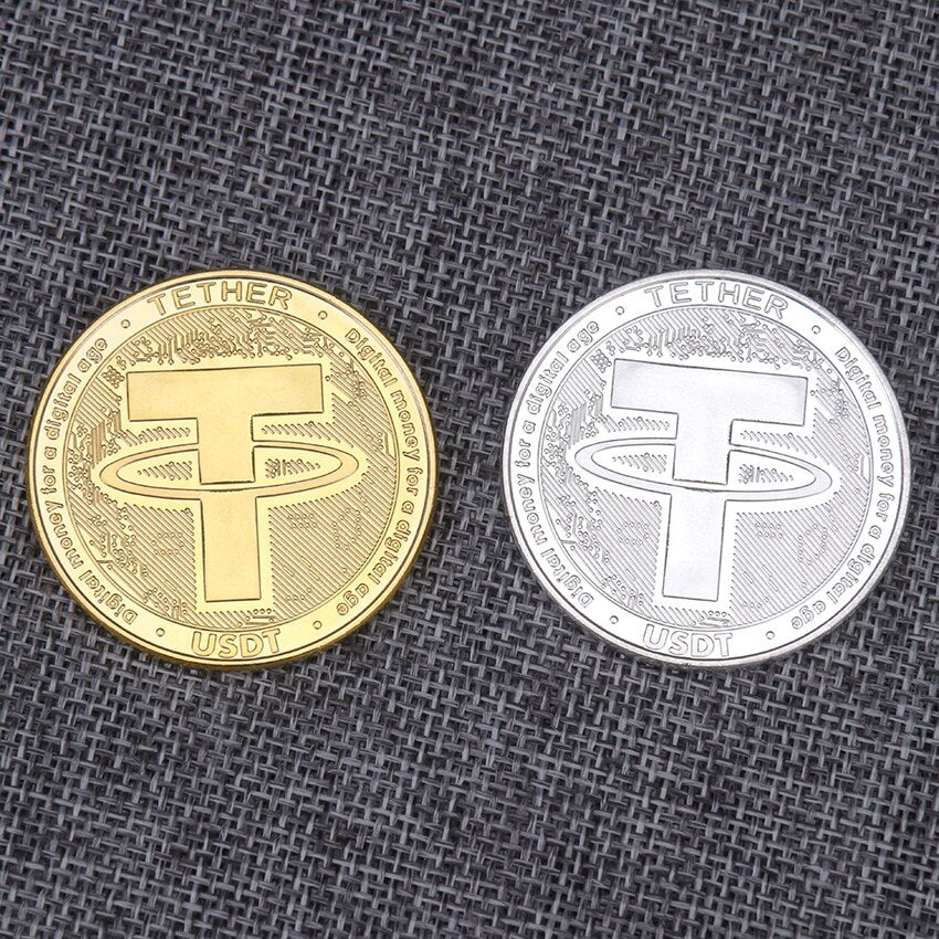 Tether USDT Crypto Currency Physical Coin