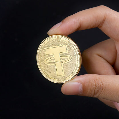 Tether USDT Crypto Currency Physical Coin