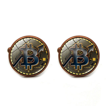 Bitcoin Fashion Cufflinks