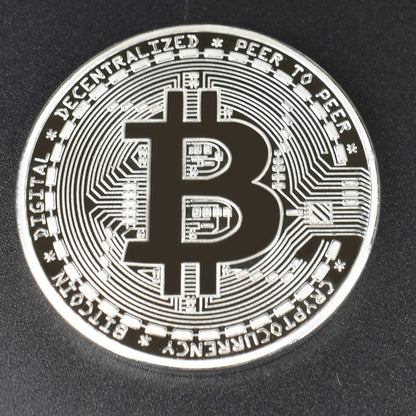 Physical Collectible Crypto Tokens Bitcoin, Litecoin, Ripple, Ethereum, Cardano Coins