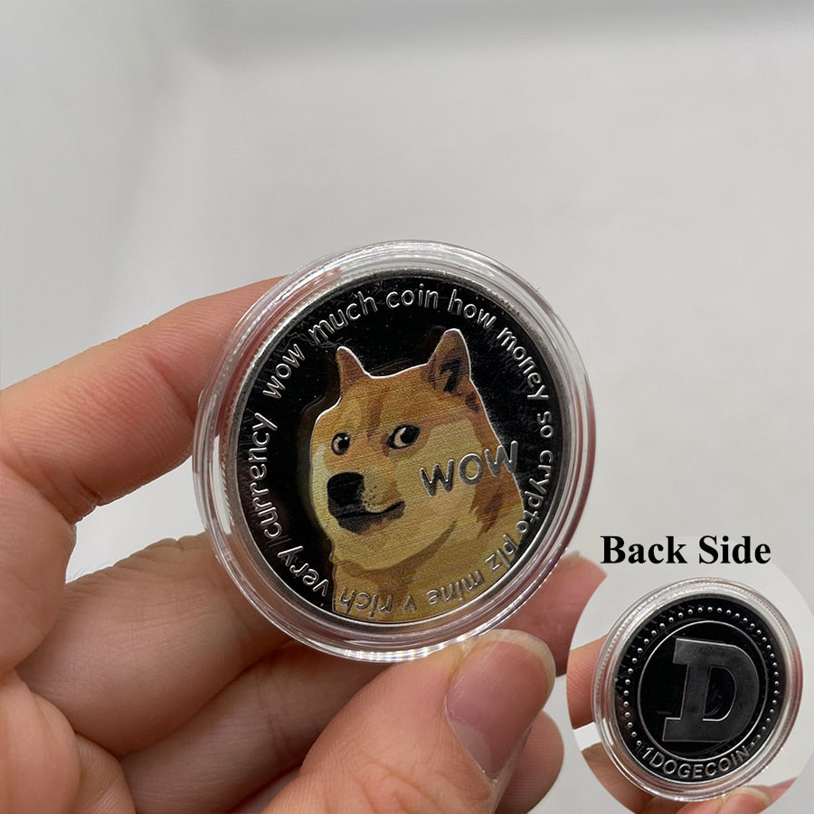 Dogecoin Bitcoin Ethereum Litecoin Dash Ripple Cardano Binance Physical Crypto Collectible Coins