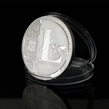 Litecoin and Bitcoin Limited Collectors Physical Crypto Coins