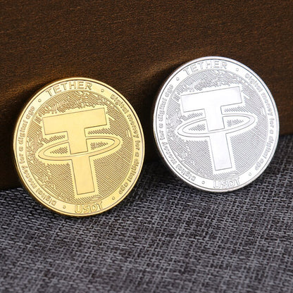 Tether USDT Crypto Currency Physical Coin