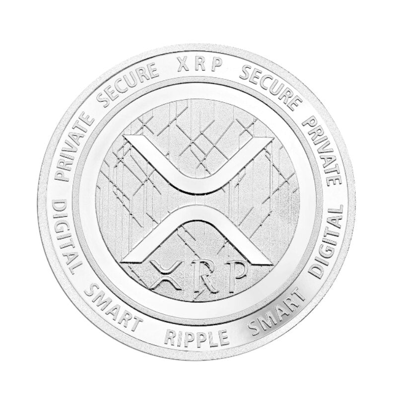 Ripple XRP Crypto Currency Collectible Coin - Gold and Silver