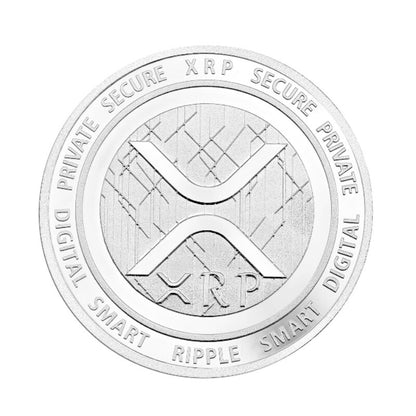 Ripple XRP Crypto Currency Collectible Coin - Gold and Silver