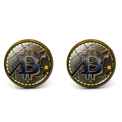 Bitcoin Fashion Cufflinks