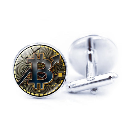 Bitcoin Fashion Cufflinks