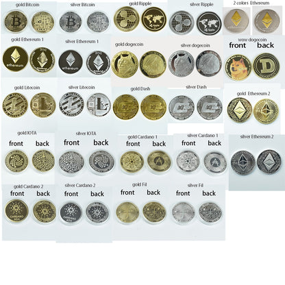 Crypto Currency Desk Flair - Choose from FIL, ADA, DOGE, XRP, ETH, BTC, IOTA