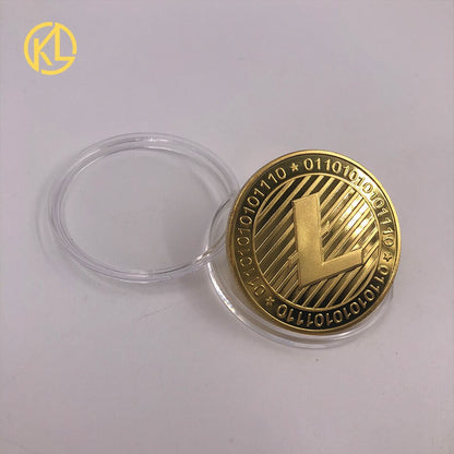 Dogecoin Bitcoin Ethereum Litecoin Dash Ripple Cardano Binance Physical Crypto Collectible Coins