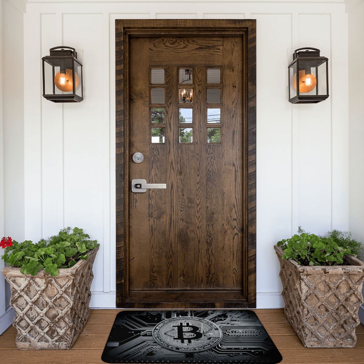 Crypto Currency Revolution Bitcoin Modern Doormat