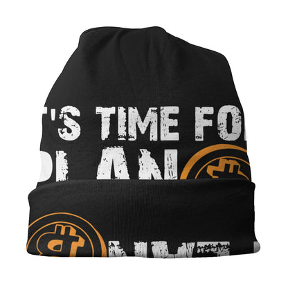 It's Time For Plan B Bitcoin BTC Crypto Skullies Beanies Hat