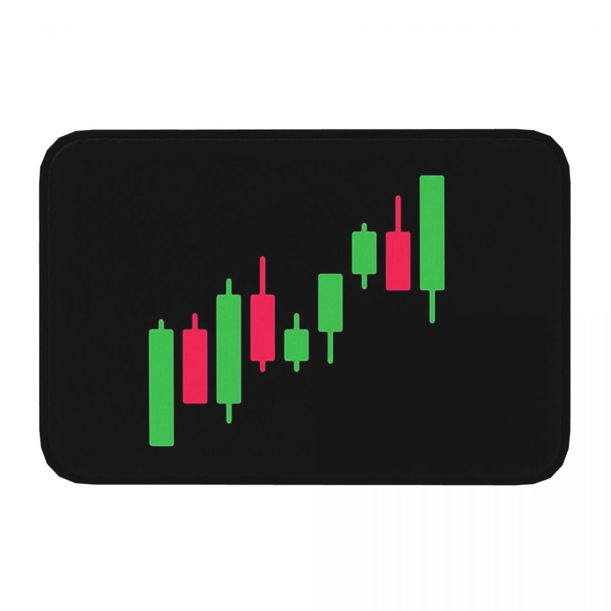 Bitcoin Crypto Candlestick Door Mat