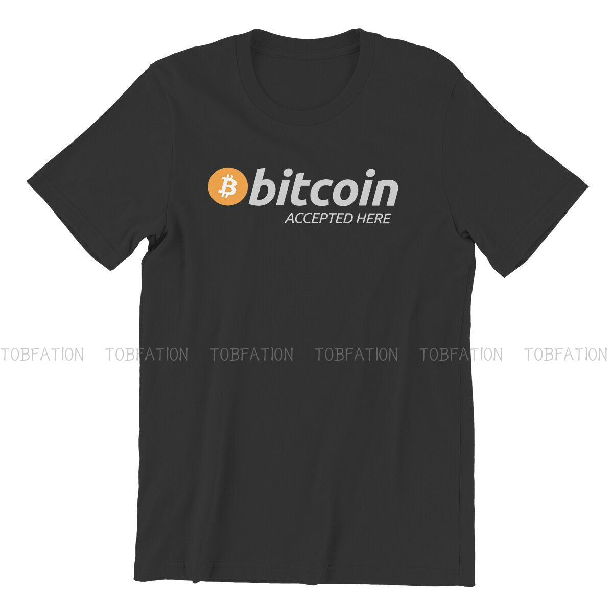 Bitcoin Accepted Here Logo T-shirt