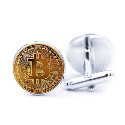 Bitcoin Fashion Cufflinks