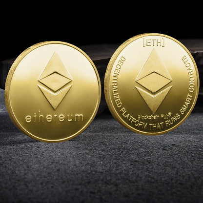 Crypto Collector Coins Dogecoin/Ethereum/Bitcoin/Litecoin/Ripple/Monero/EOS Coin Gold Silver Physical Crypto