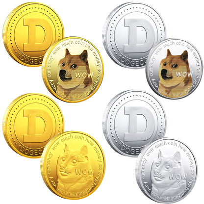 Crypto Collector Coins Dogecoin/Ethereum/Bitcoin/Litecoin/Ripple/Monero/EOS Coin Gold Silver Physical Crypto