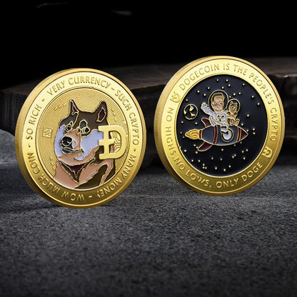 Crypto Collector Coins Dogecoin/Ethereum/Bitcoin/Litecoin/Ripple/Monero/EOS Coin Gold Silver Physical Crypto