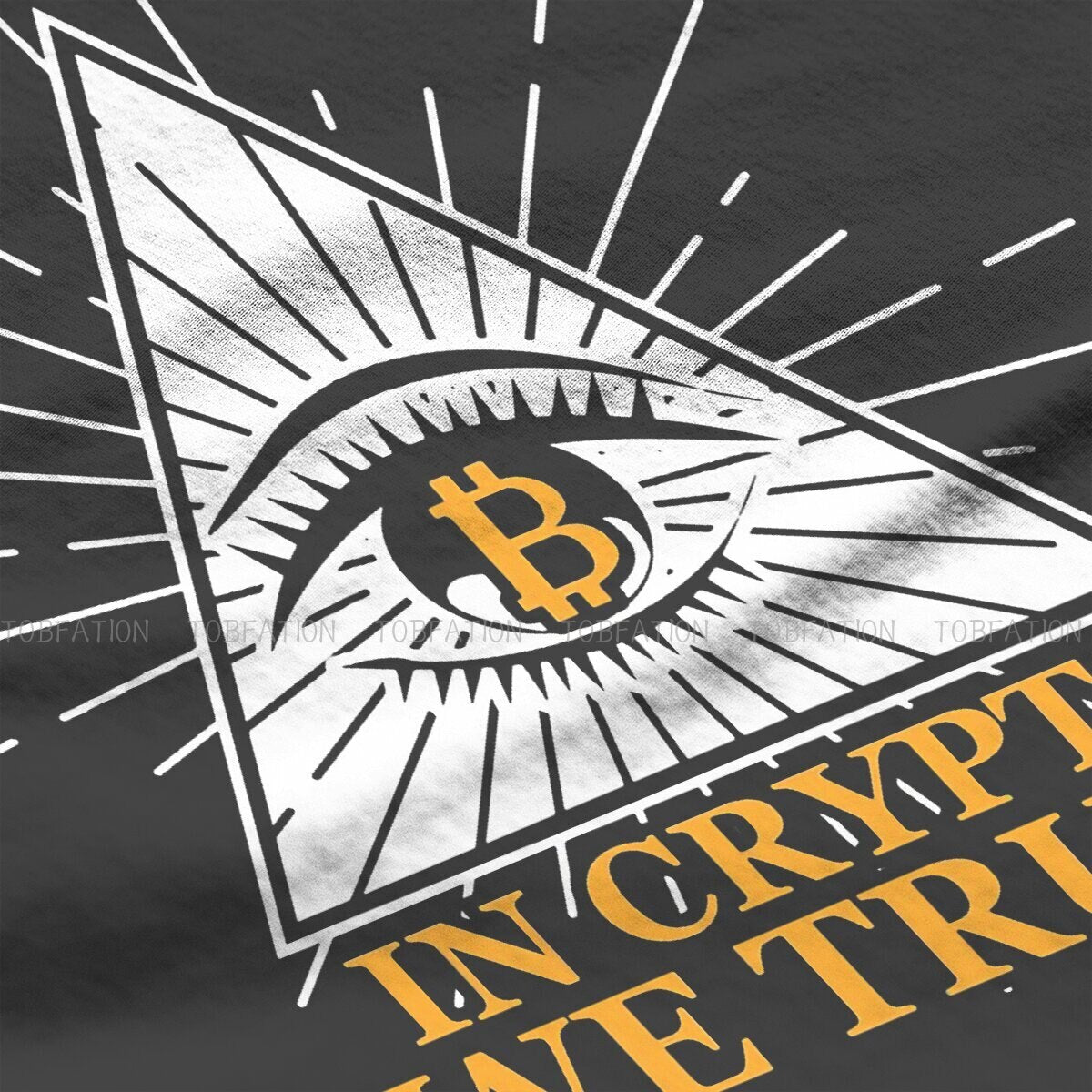 In Crypto We Trust - Evil Eye in Pyramid - Tshirt