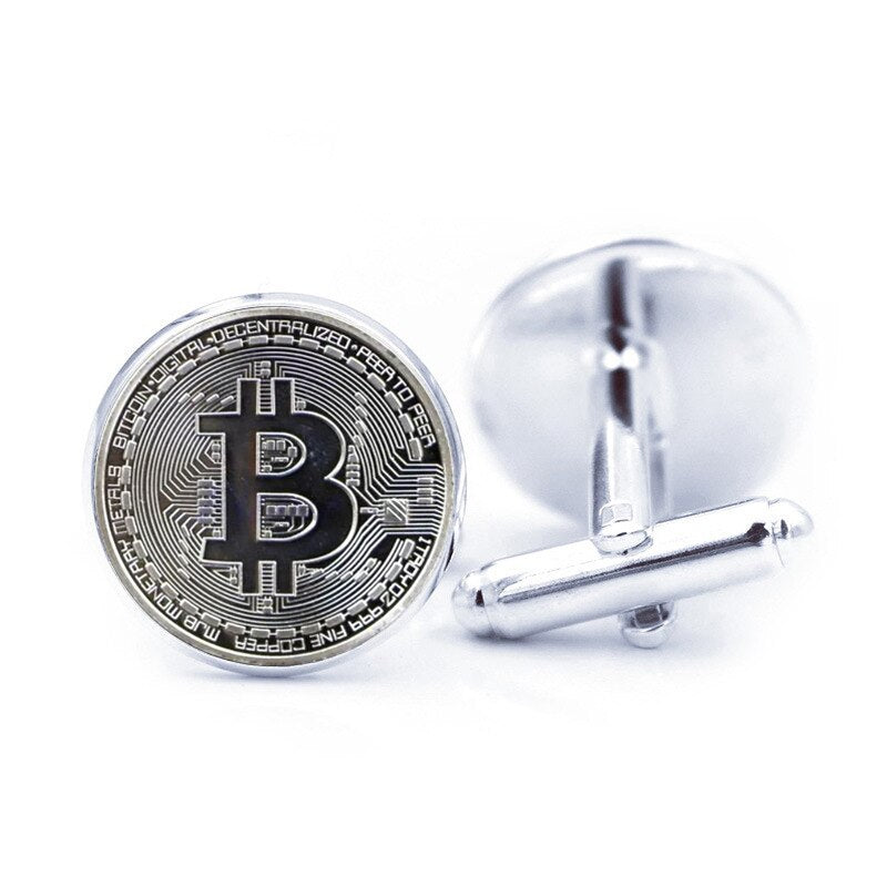 Bitcoin Fashion Cufflinks