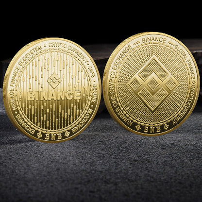 Binance Crypto BNB Physical Collectors Coin Gold and Silver