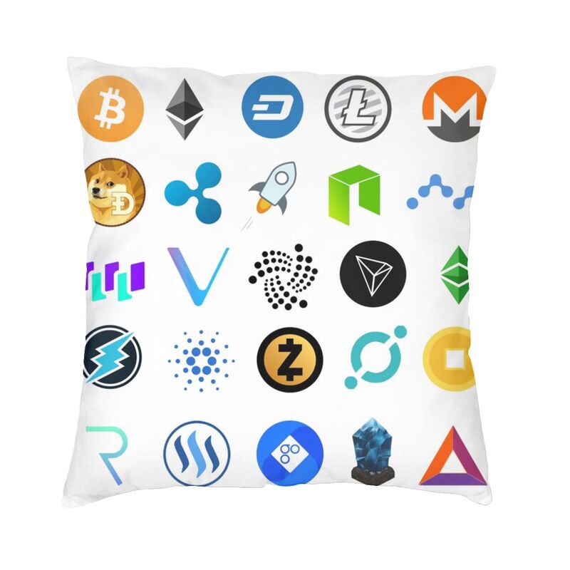 Altcoin Crypto Blockchain Bitcoin Decorative Pillow Case