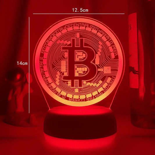 Bitcoin LED Nightlight with Touch Sensor | Cycle 7 Colors