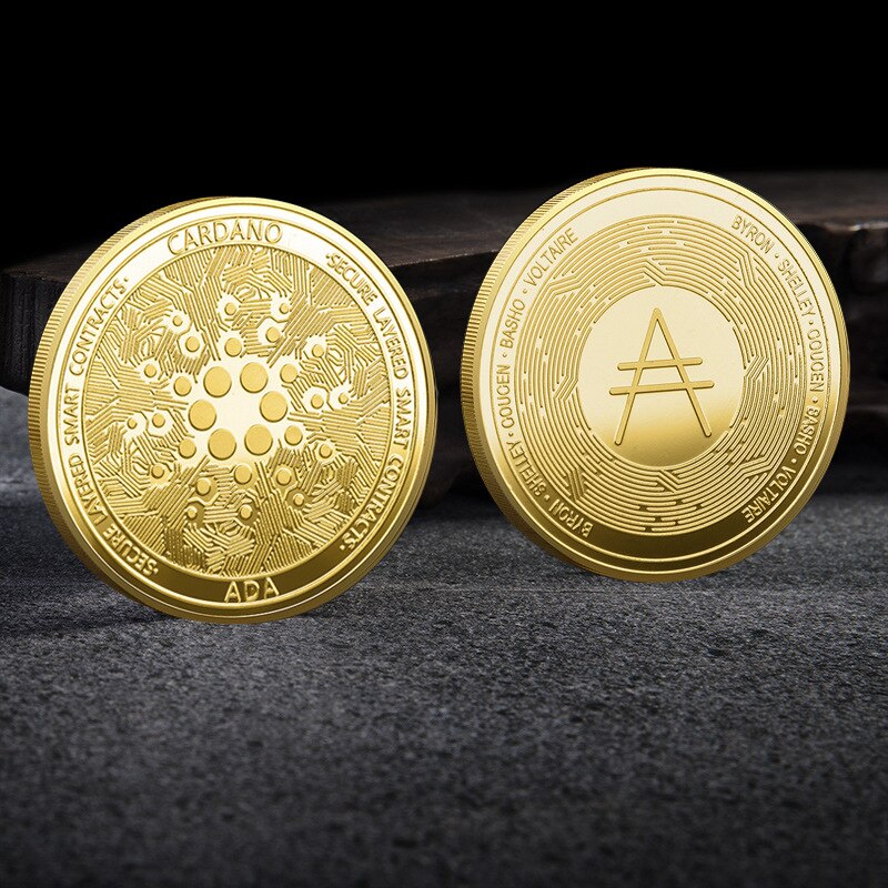 Cardano ADA Physical Crypto Currency Collectors Token - Gold and Silver