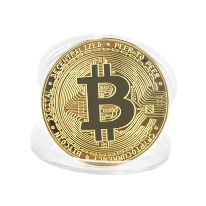 Silver / Gold Cryptocurrency Token with Display Stand - Collector's Gift Set