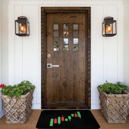 Bitcoin Crypto Candlestick Door Mat