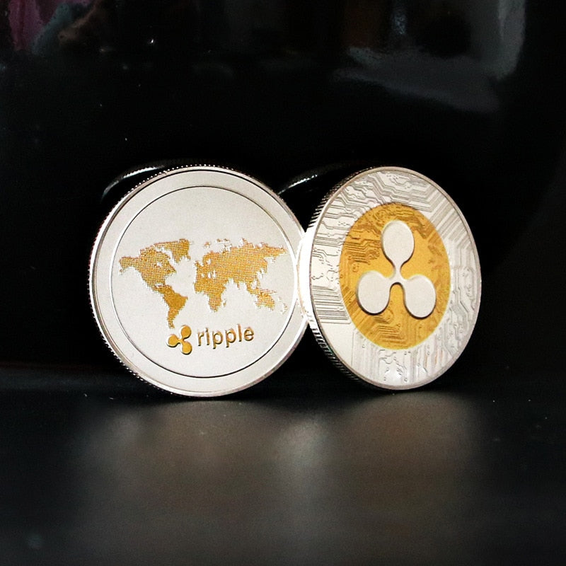 Crypto Collector Coins Dogecoin/Ethereum/Bitcoin/Litecoin/Ripple/Monero/EOS Coin Gold Silver Physical Crypto