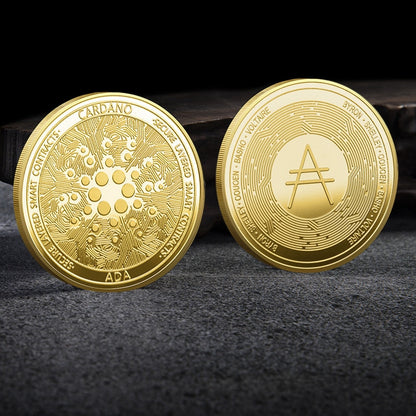 Physical Crypto Currency Coin Collection with Plastic Case