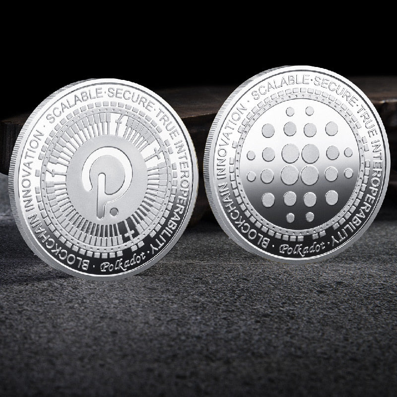 Physical Crypto Currency Coin Collection with Plastic Case