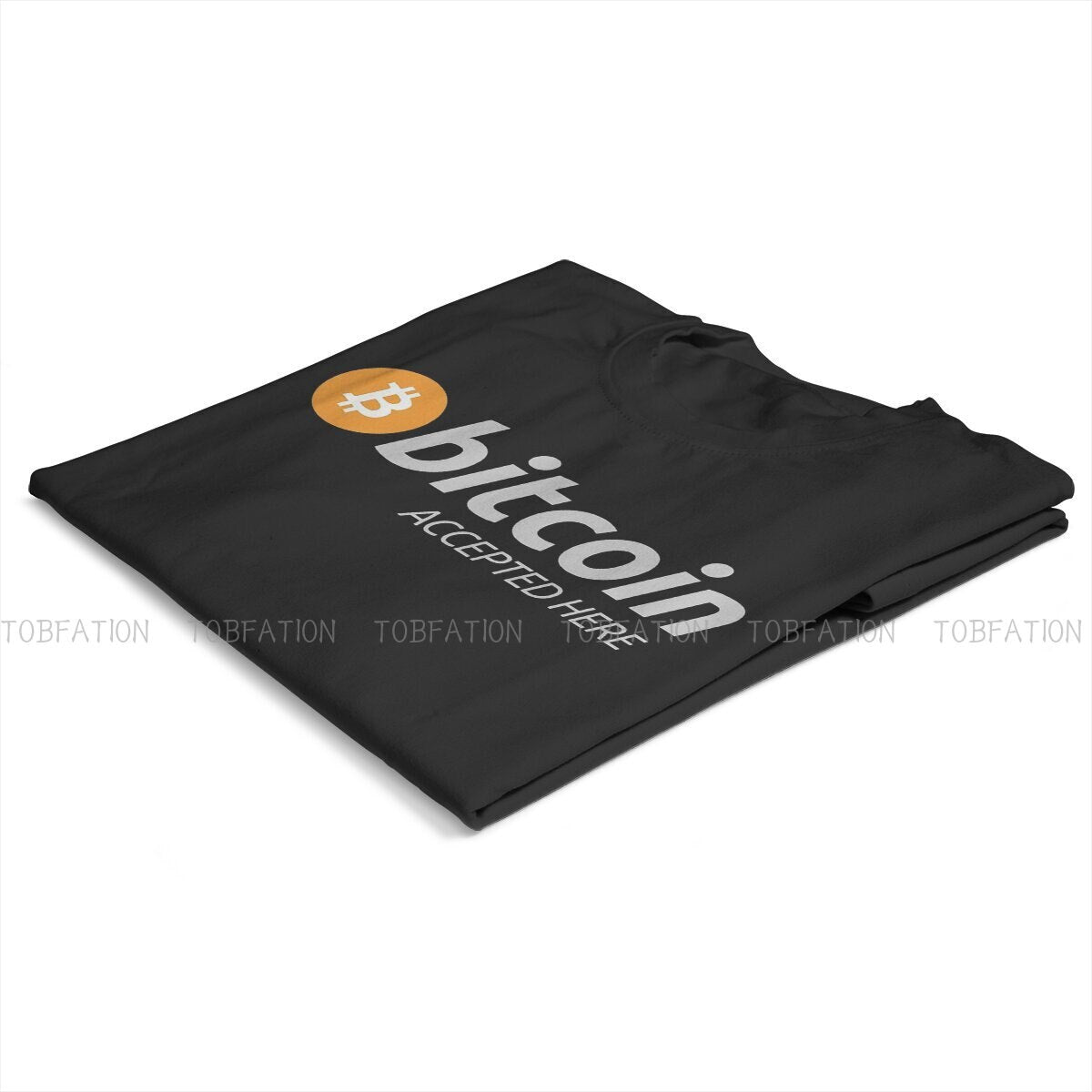 Bitcoin Accepted Here Logo T-shirt