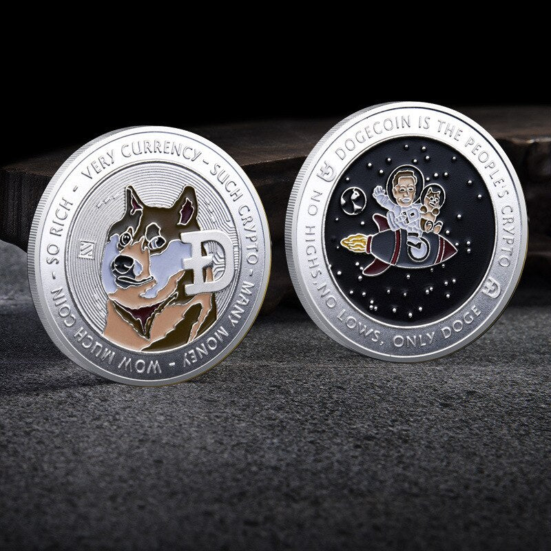 Crypto Collector Coins Dogecoin/Ethereum/Bitcoin/Litecoin/Ripple/Monero/EOS Coin Gold Silver Physical Crypto