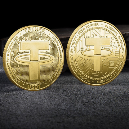 Tether USDT Silver and Gold Physical Crypto Limited Edition Coin