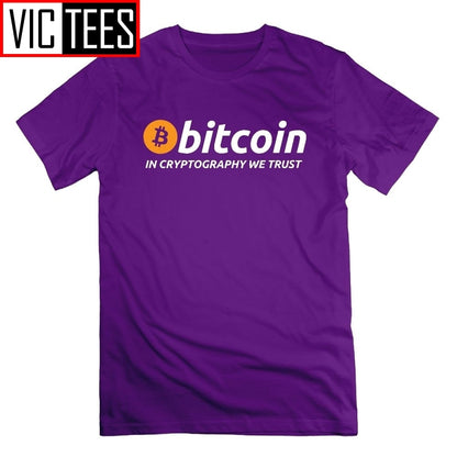 In Cryptography We Trust Bitcoin Crypto Currency T Shirt