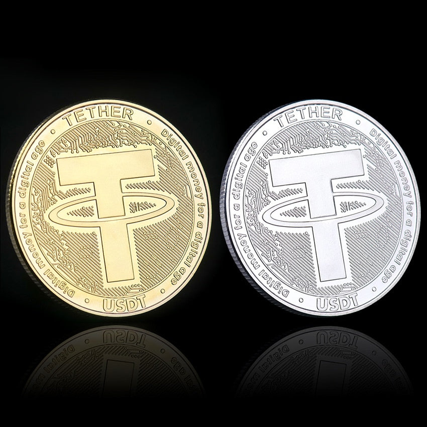 Tether USDT Crypto Currency Physical Coin