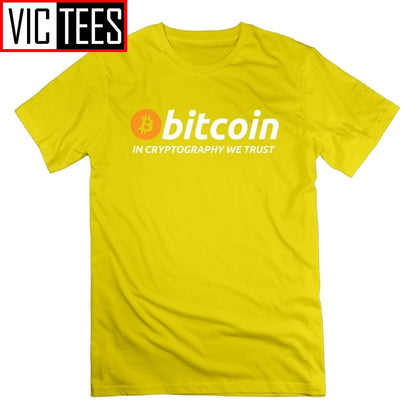 In Cryptography We Trust Bitcoin Crypto Currency T Shirt