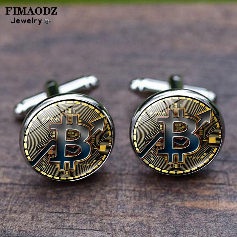 Bitcoin Fashion Cufflinks