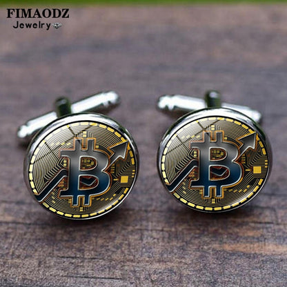 Bitcoin Fashion Cufflinks