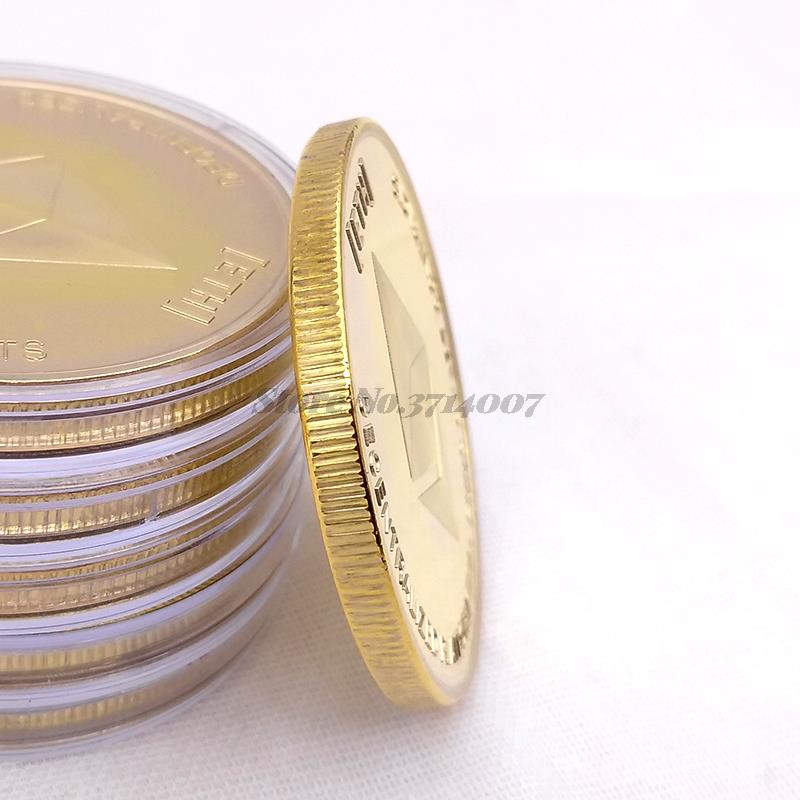 Gold and Silver Ethereum Physical Coin Collectible