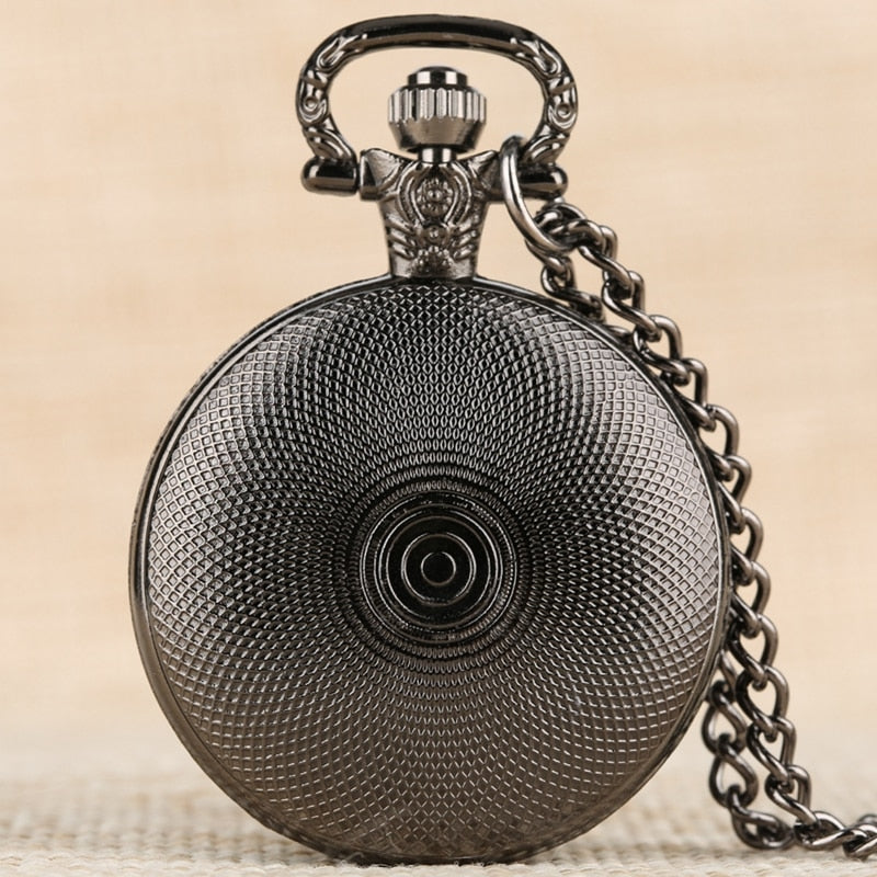 Retro Bitcoin BTC - Quartz Antique Pocket Watch