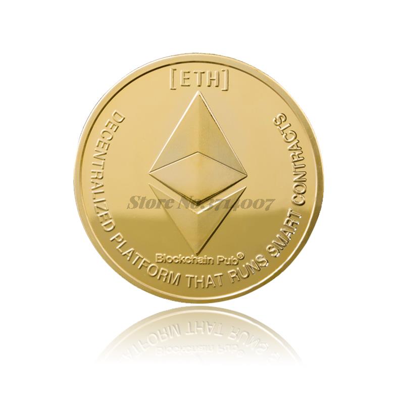 Gold and Silver Ethereum Physical Coin Collectible