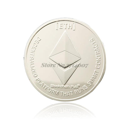 Gold and Silver Ethereum Physical Coin Collectible