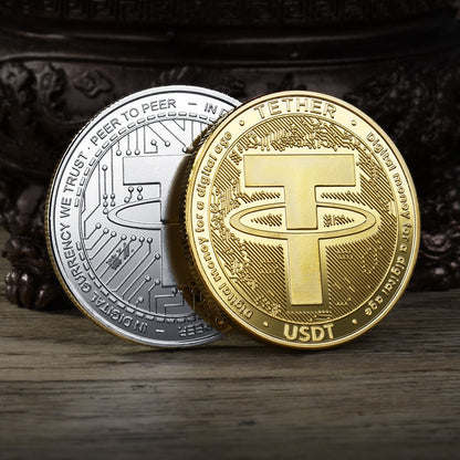 Tether USDT Silver and Gold Physical Crypto Limited Edition Coin